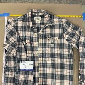 Ralph Lauren Denim & Supply Plaid Button Down Size L